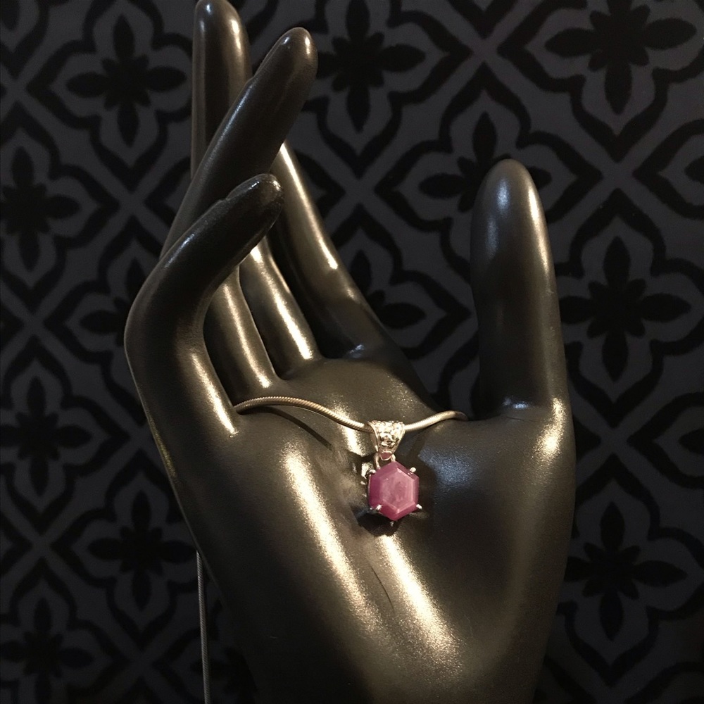 Raw Ruby & Sterling Set - image 7